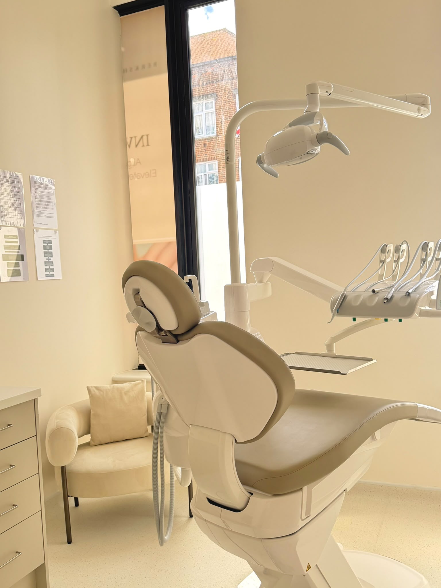 An original photograph of a treatment room at Berkshire Dental Suite